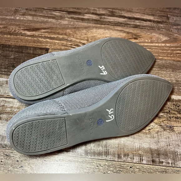 Rothy's The Point Flat in Cloud Grey Women’s Size 9 - Picture 5 of 6